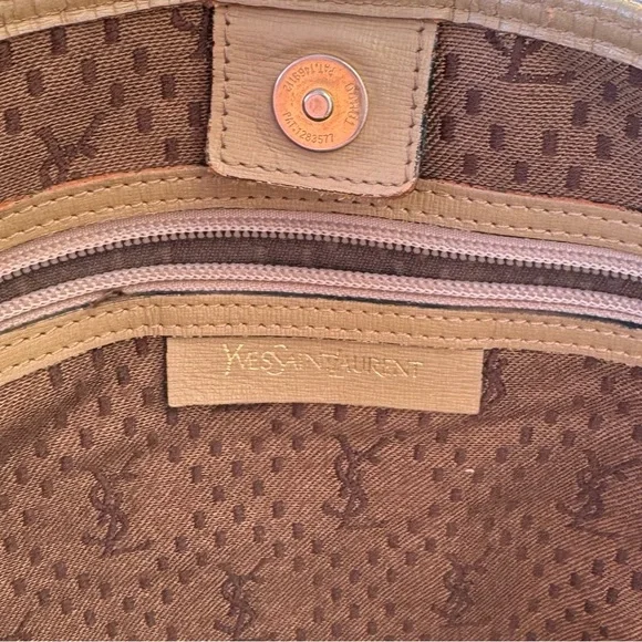 Yes Saint Laurent tote bag gold coated canvas - Picture 10 of 10